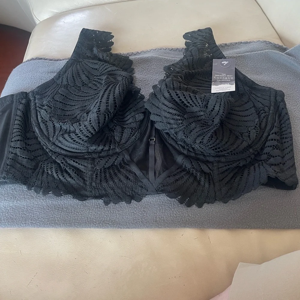 Lane Bryant Seriously Sexy Black Lace Bra - NWT!  (44DD) - Picture 7 of 14